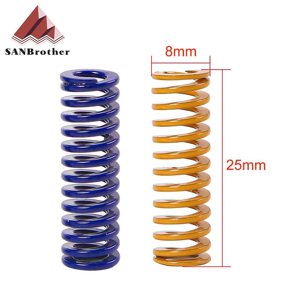 3D Printer Parts Spring For Heated bed MK3 CR-10 hotbed Imported Length 25mm OD 8mm ID 4mm For 3D Printer