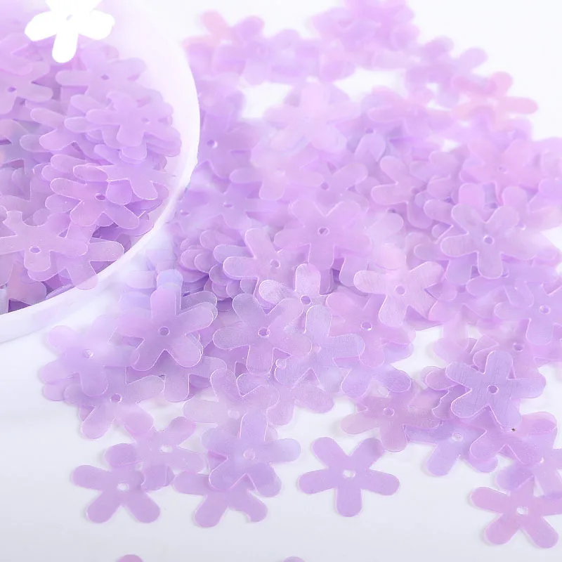 10g/back Matte purple Sequin Flower Plum Star Shell Shape Sequins Paillettes Wedding Confetti  DIY Handcraft Sewing Accessories