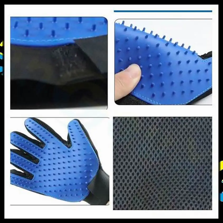 Pet Glove Anti-bite Cat Grooming Gloves dog Bath Clean Massage Hair Remover Brush Cat Hair Deshedding Comb right or left hand