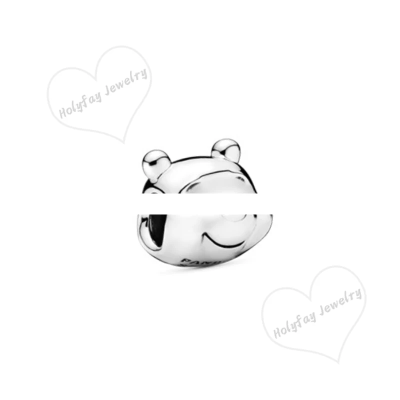 Real 925 Sterling Silver Charms Tigger Beads Fits Original Bracelets Bangles Necklaces Women Jewelry