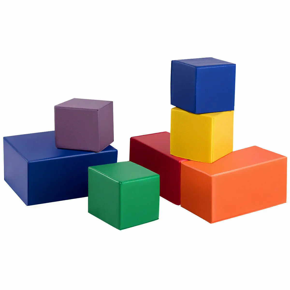 7-Piece Set PU Foam Big Building Blocks Colorful Soft Blocks Play Set For Kids  SP36138