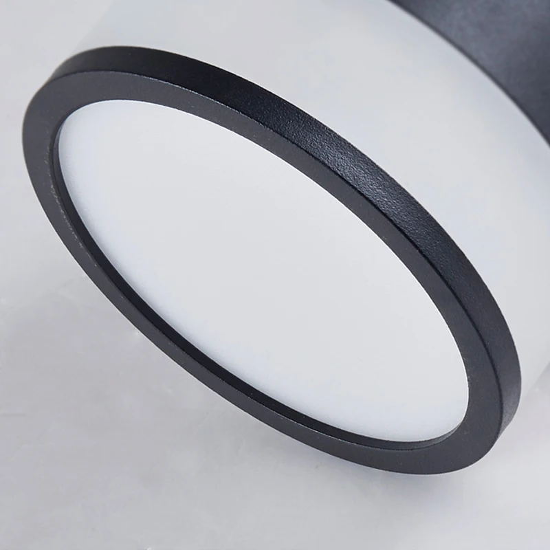 Surface Mounted Downlight Led 7W 12W Nordic Round Living Room Aisle Ceiling Light Macaron Free Hole Three-color Small Spotlight