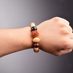 Nature Bodhi 18 Style Beads Bracelets for Women Fashion Rudraksha Bracelets Men New Religious Buddha Meditation Buddhism Jewelry