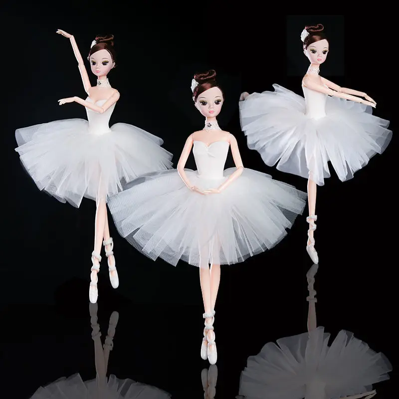 

32cm Ballet Dancing Doll Joint Plastic Moveable Doll Toys Gift for Girls Fashion Handmade Dolls