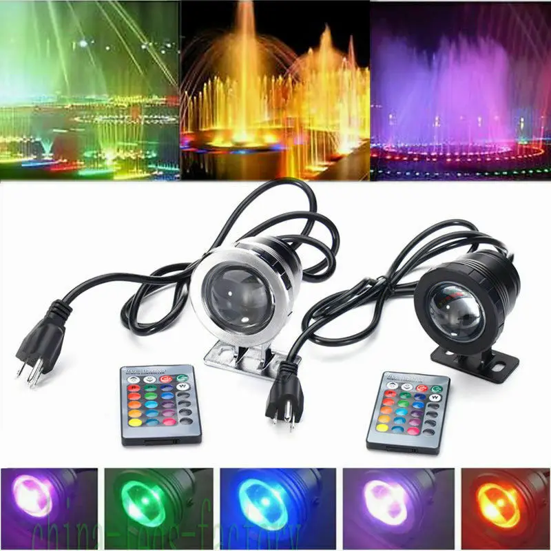 Imagem -04 - Projector Led Subaquático para Aquário de Piscina Projector Rgb Impermeável Lâmpada de Jardim ao ar Livre Plug ue e Eua 10w 15w 85265v