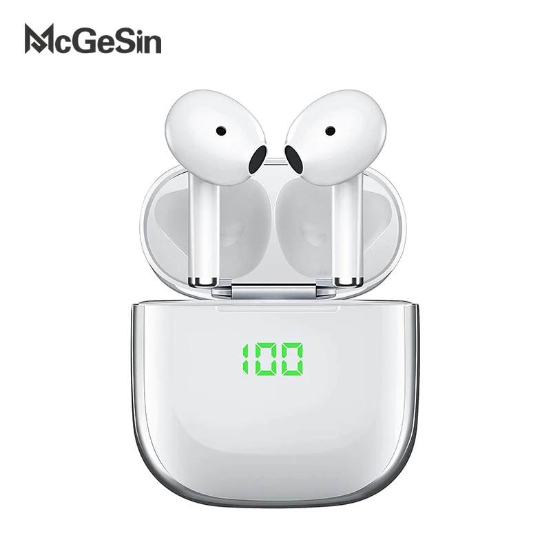 New Wireless Earbuds Bluetooth Headsets 5.0 with Wireless Charging Case Touch Control Stereo Music Earphones With Mic for Phone