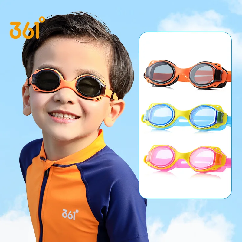 Professional Kids Anti-Fog Swim Goggles Anti-UV Diving Glasses Frame Silicone Bathing Beach Glasses For Children Swim Eyewear