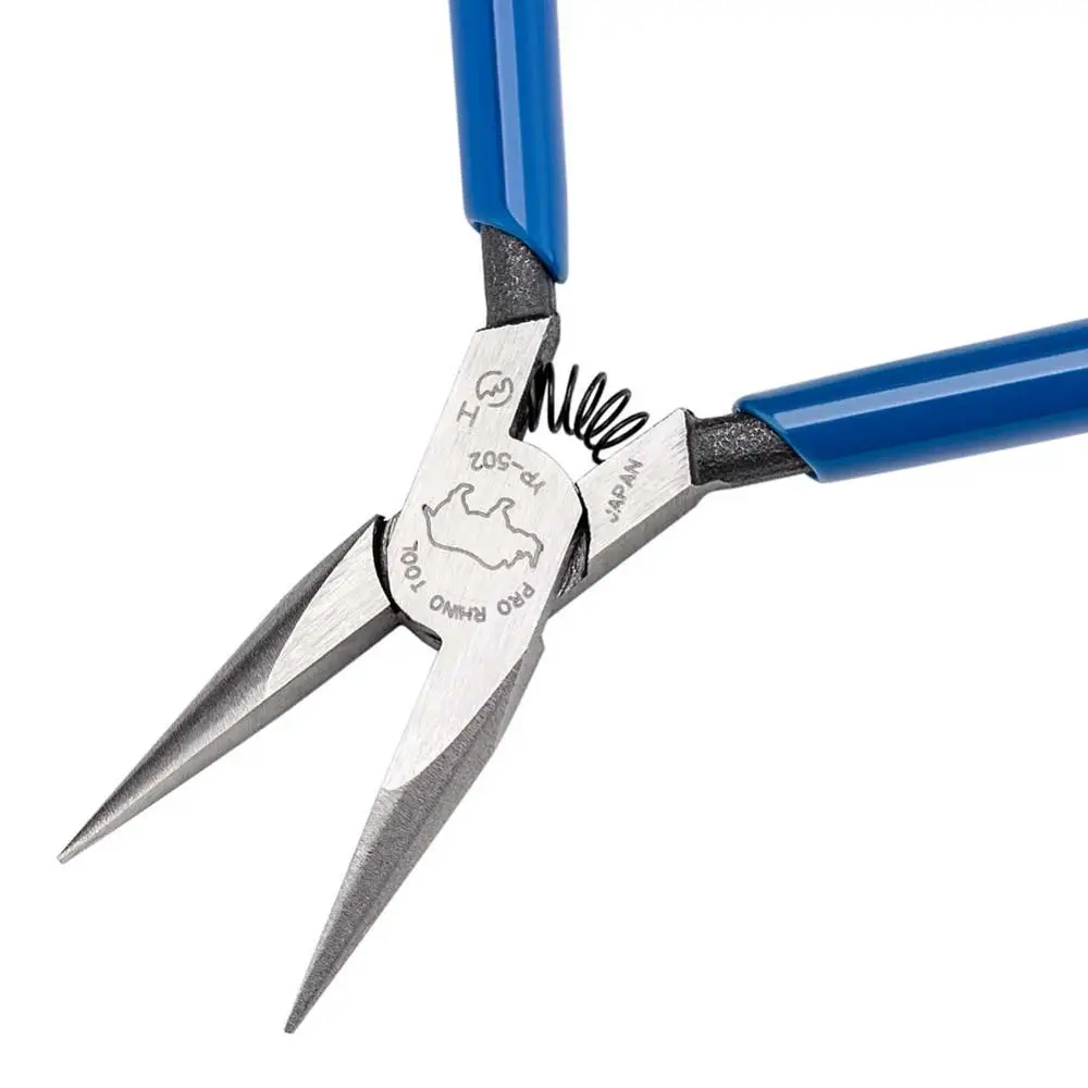 Japanese RHINO YP-502 120mm Long Nose Pliers Super Hard Pointy Toothless for Processing Jewelry