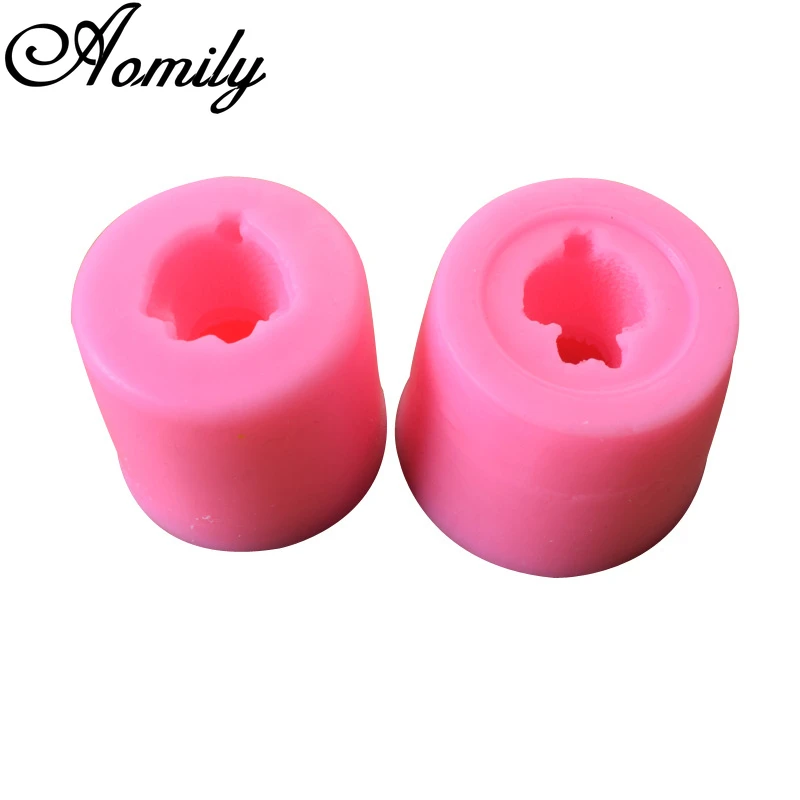 Aomily Silicone Cake Mold 3D Dog Teddy Bomei Chocolate Mousse Jelly Candy Bakeware Mold Pastry Ice Block Soap Mould Baking Tool