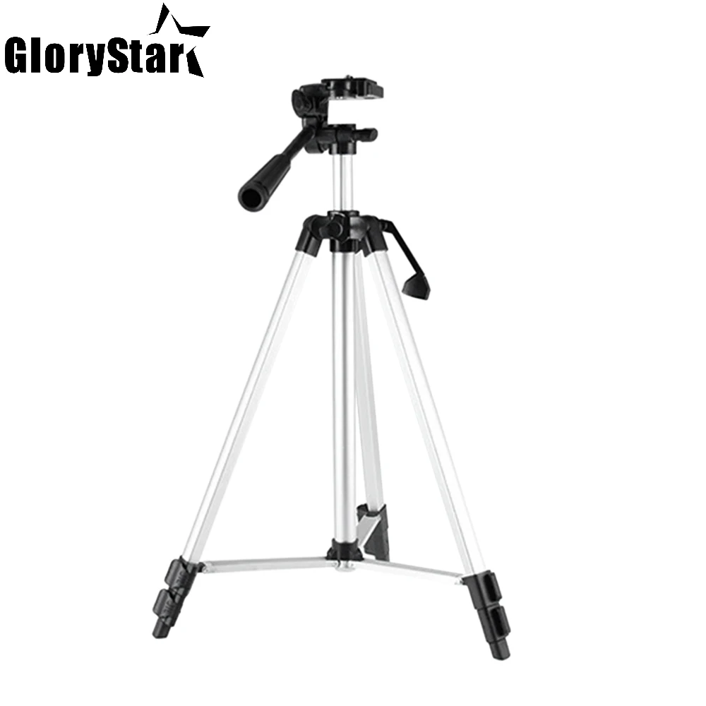 35-102cm Aluminum Alloy Tripod Portable Lightweight Travel 3-sections Stand w/Phone Holder 1/4