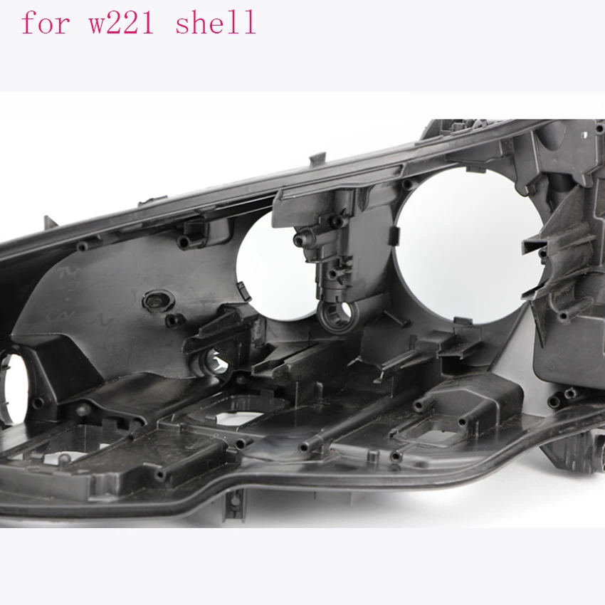 shell w221 Front headlight cover black base Headlight back shell for Mercedes-Benz s Class W221 S280 S300  S500  shell 2010 2011