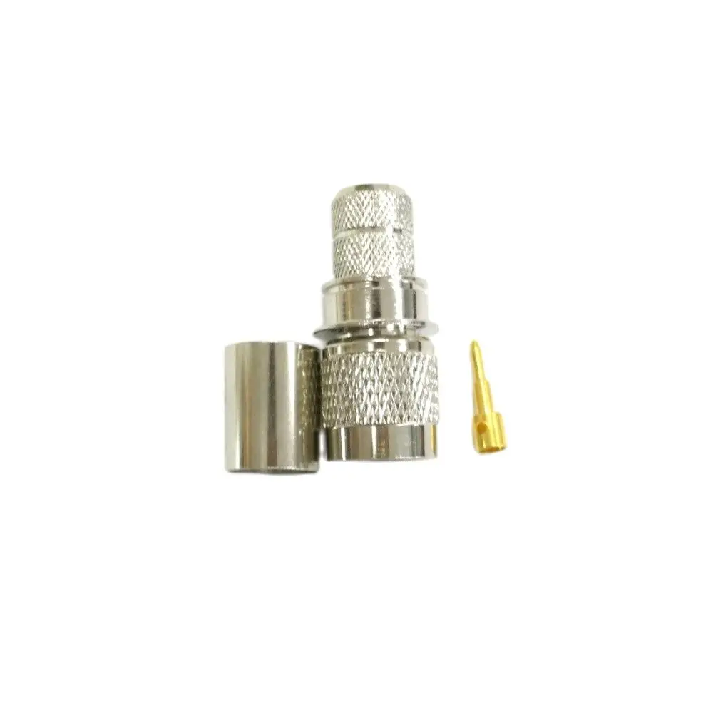 1PC TNC Male Plug RF Coax Connector Crimp RG8 LMR400 Cable Straight Nickelplated 50Ohm NEW Wholesale