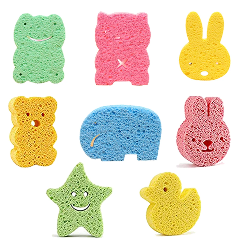 Konjac-esponja de animales para bebé, juguetes de baño Natural para niños pequeños, hora de ducha, formas