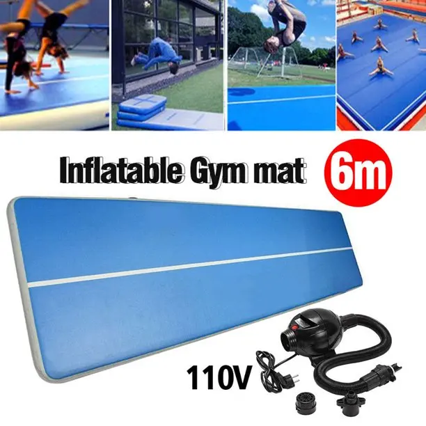 

Big Discount! Inflatable Gym Mat Air Tumbling Track for Gymnastics Cheerleading Sport Exercise Mat Airtrack Mat with Pump 6M