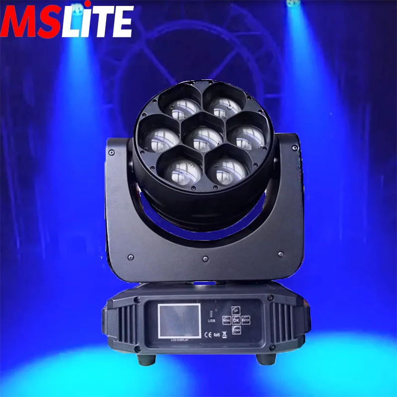 

7Led 40w Rgbw 4in1 Moving Head Beam Wash Light Stage Effect Equipment