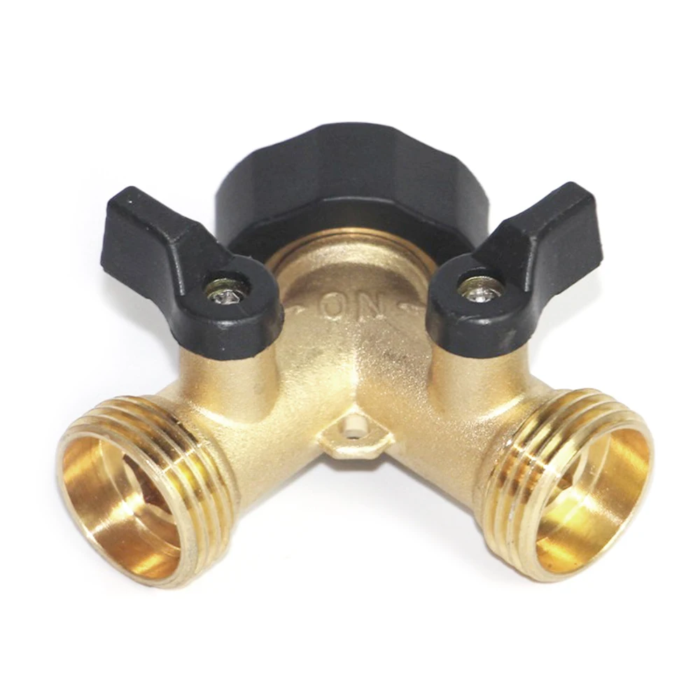 Y Type 3/4 Inch Brass Piece Splitter Loose Union With Additional Washer For Washing Machine