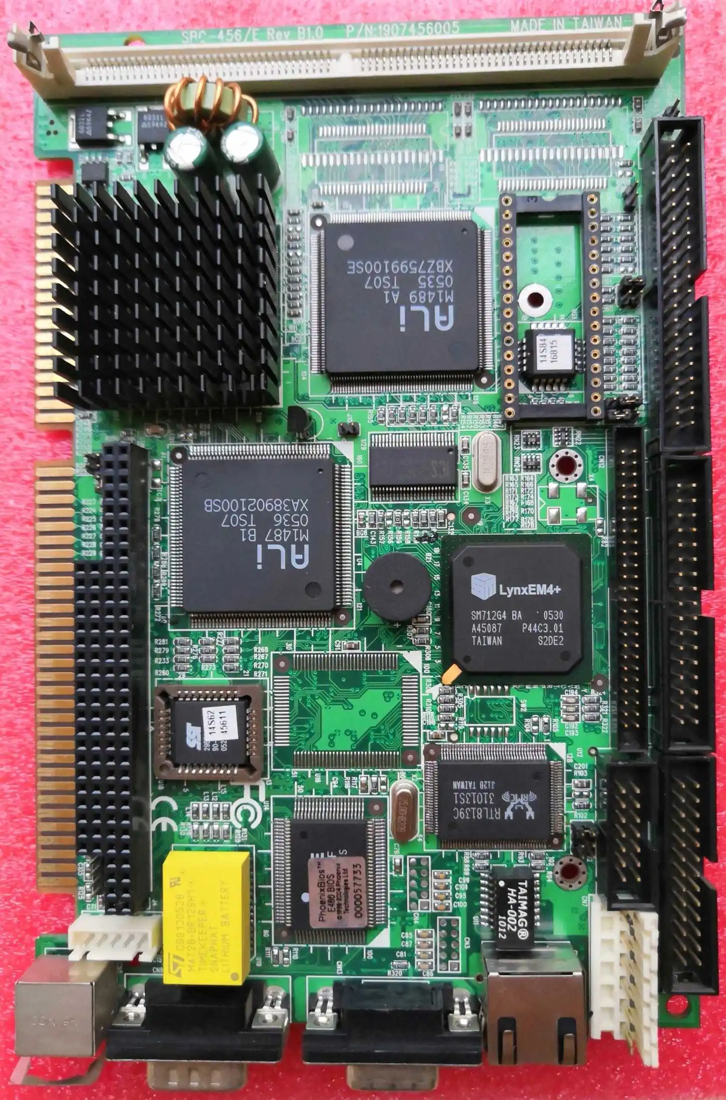 

AAEON sbc-456/E Rev:B1.0 with network half-length card motherboard