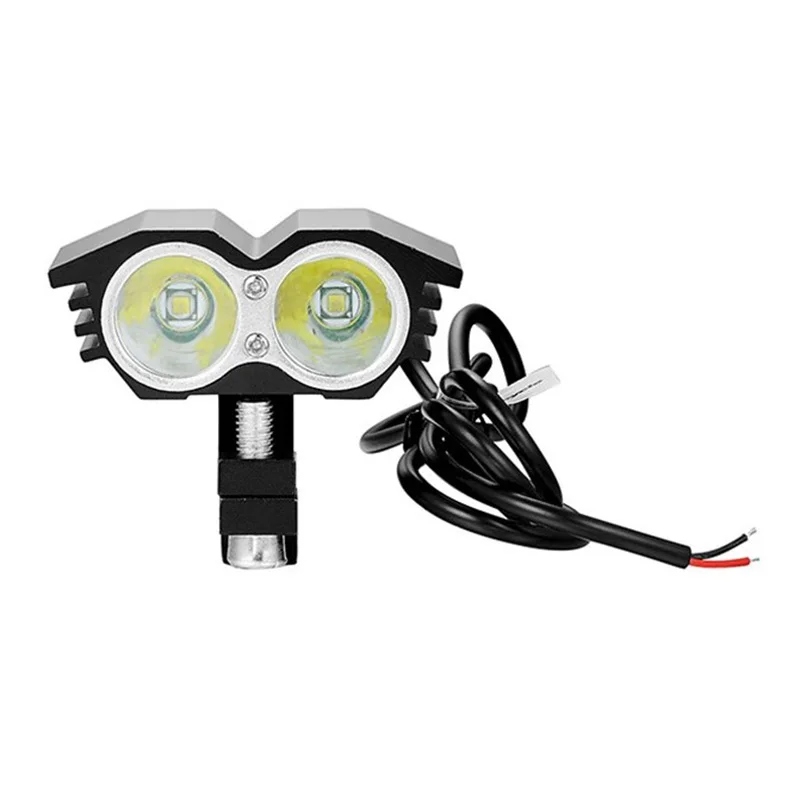 12V-36Volt Electric Bike Lamp Motorcycle Refit Headlight Motorbike Front Light Ebike T6 Led Motor Bicycle Lantern ON/OFF Switch