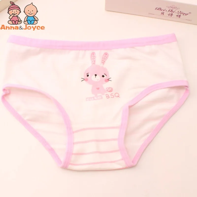 4pc/Lot Girl Triangle Underwear Pure Cotton Baby Briefs Underpant Soft Baby Underwear Shorts Suit 2-10 Years