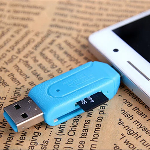 Micro USB OTG para PC, 2in 1, extensão para celular
