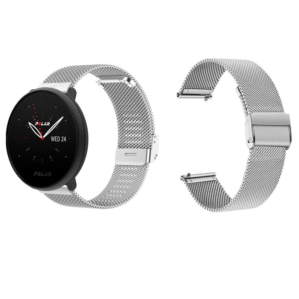 سوار فولاذي غير قابل للصدأ لأحزمة قطبية م/M2/توحيد/حصى X سوار للإشعال القطبية 2 سوار ساعة ذكية معدنية شريط للرسغ