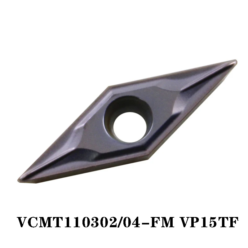 

100% Original VCMT110302-FM VP15TF VCMT110304 VCMT 110302 110304 Carbide Inserts CNC Lathe Cutter Turning Tool