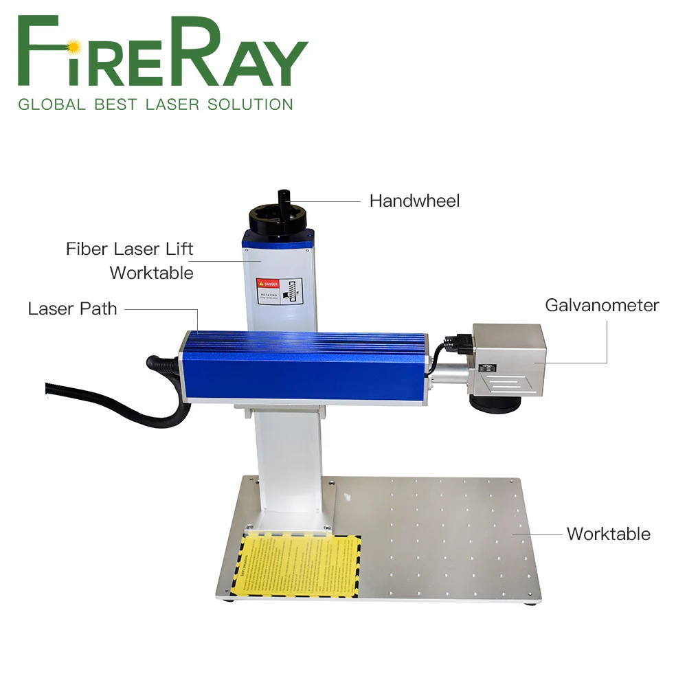 FireRay 20-50W Spilt Fiber Laser Marking Machine Raycus MAX for Marking Metal Stainless Steel