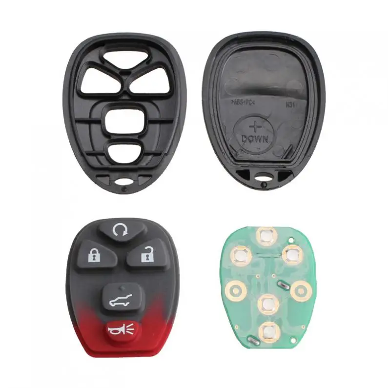 315Mhz 5 Buttons Remote Start Keyless Entry Key Fob OUC60270 15913415 Fit for Buick Cadillac Chevrolet GMC Acadia Sierra Yukon