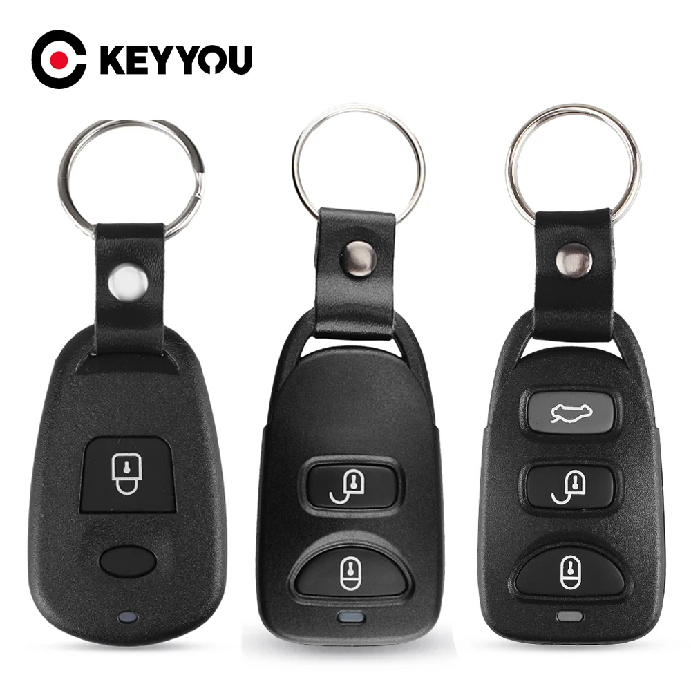 KEYYOU Remote Key Shell Case Fob For Hyundai  Sonata Santa For Kia Carens Replacement 2+1 2 3+1 Buttons 2+1 Button