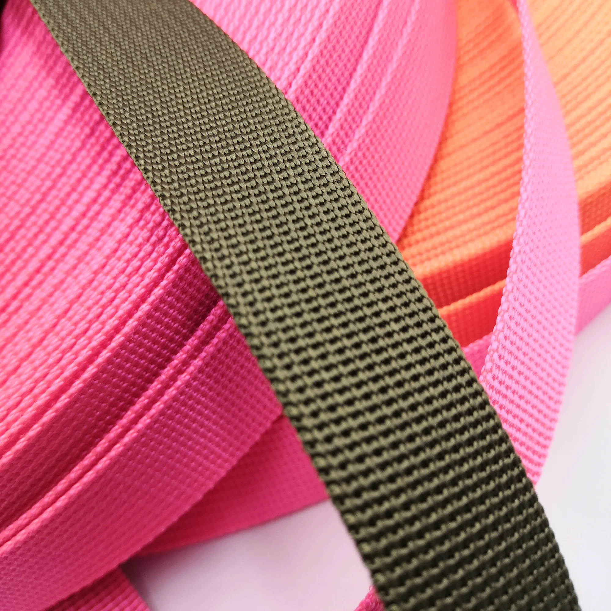 20mm 45yards/lot 36 colors available Military Red Black Polyester Imitation Nylon Webbing for Backpack Strapping Sewing