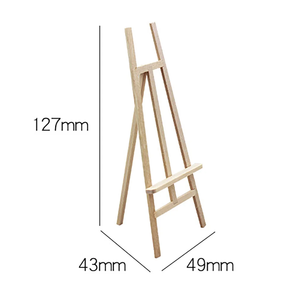 Chevalet Miniature en bois pour maison de poupée, 1 pièce, 1/12, cadre de Simulation, modèle jouets pour Mini décoration, accessoires pour maison de poupée