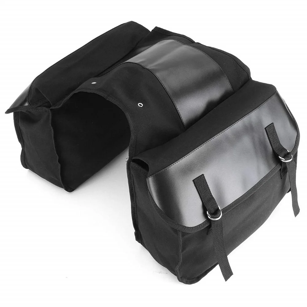 

Bicycle Trunk Bag with Adjustable Hooks, Panniers, Large Pockets