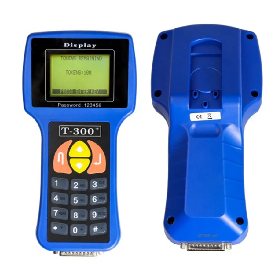 Key Programmer T300 V23.9 T-300 Unit Only Without Cables Car Immobilizer Key Maker English/Spanish Version Blue Color