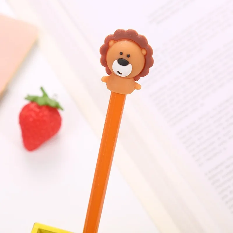 20 PCs Creative Cartoon Student Gel Pen Student Test Cute Neutral Pen School Stationery Office Supplies Signature Pen Wholesale