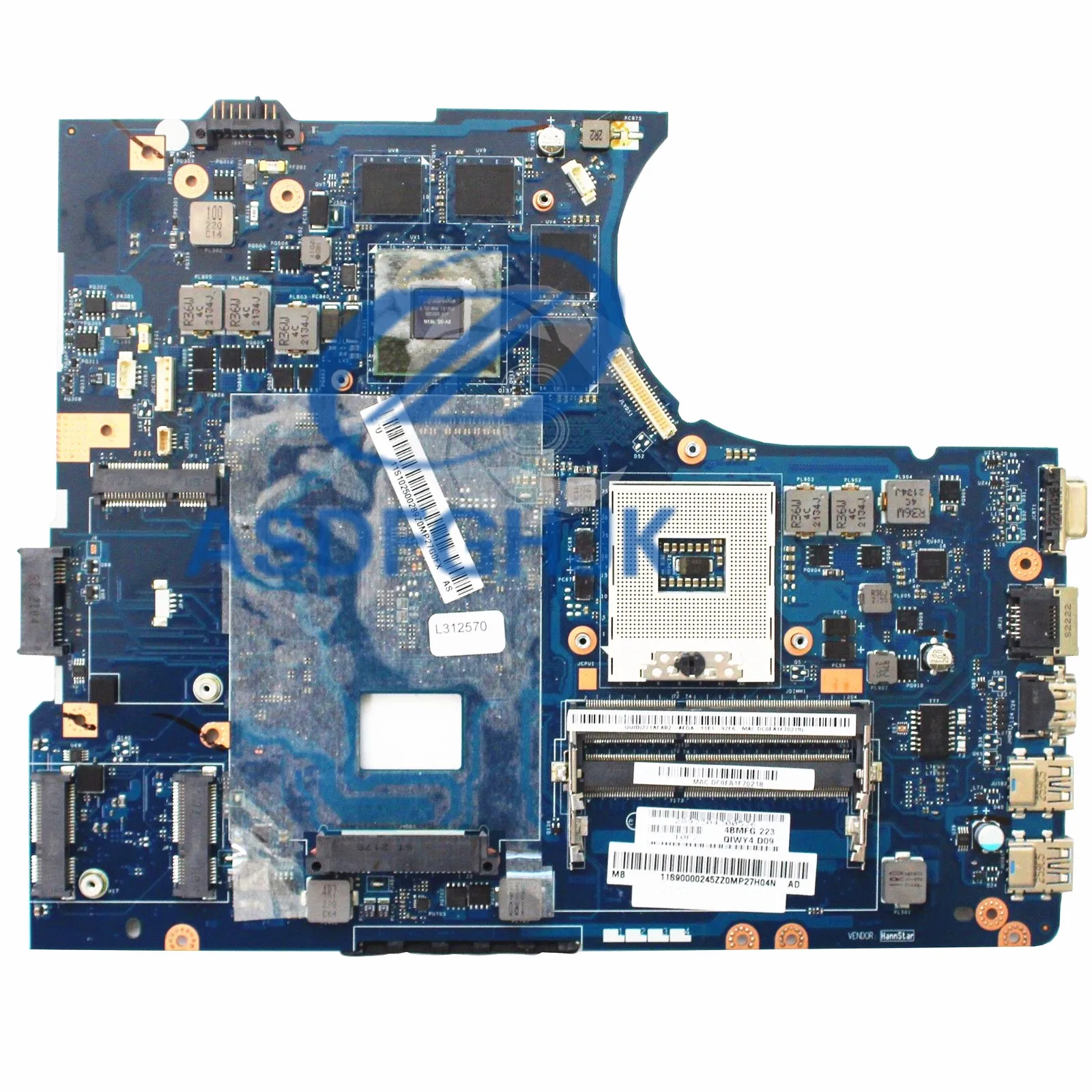 FOR Lenovo Ideapad Y580 Motherboard QIWY4 LA-8002P HM76 N13E-GE-A2 PGA989 REV1.0