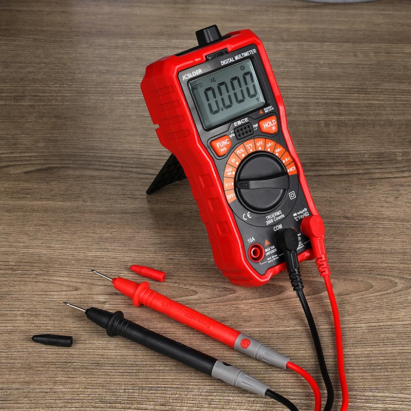 JCD Digital Multimeter Auto Ranging 6000 counts AC/DC  voltage meter Flash light Back light Large LCD Scrern soldering iron kits