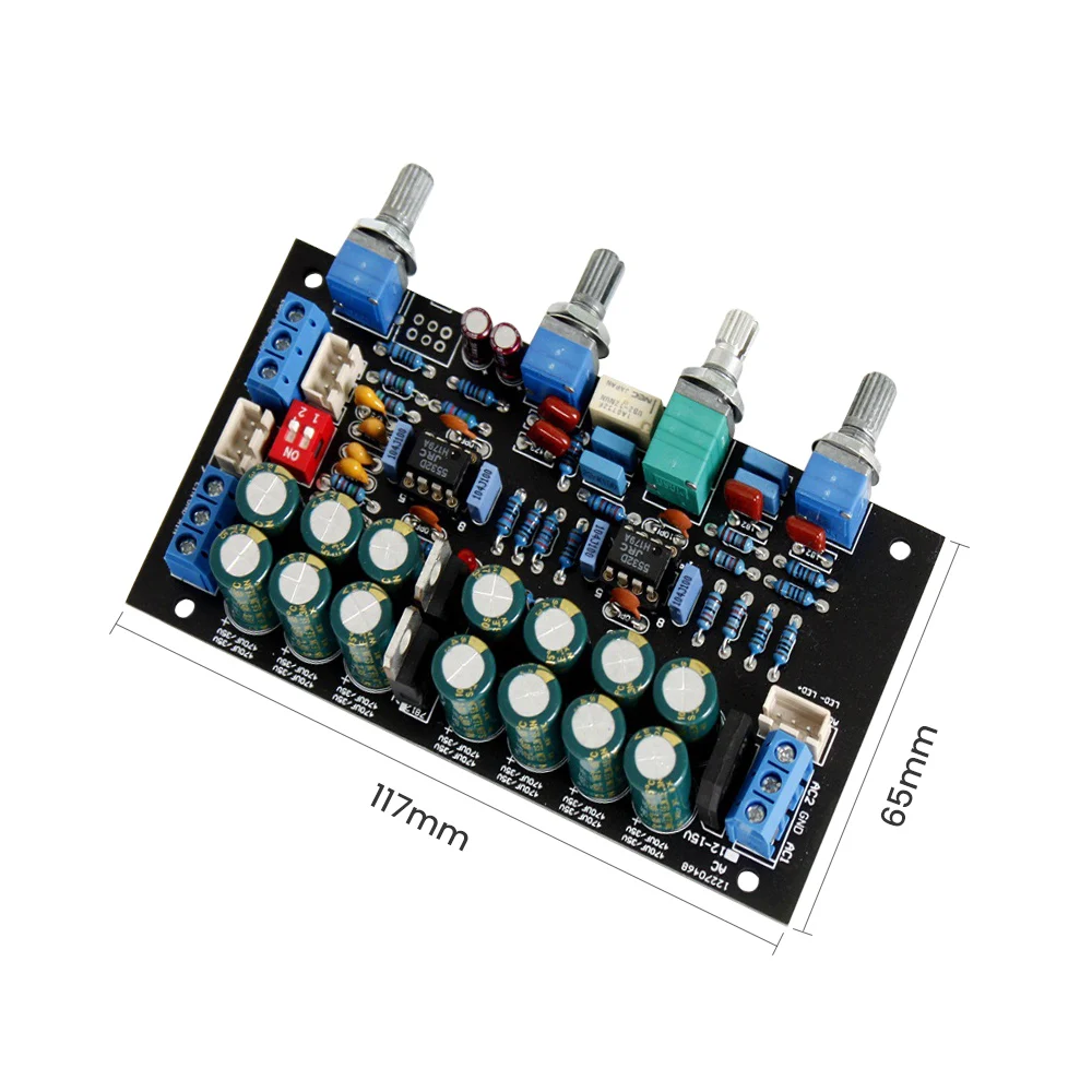 AIYIMA 프리 앰프 톤 보드, 볼륨 톤 제어, DIY 스피커 앰프, 사운드 오디오 앰프, JRC5532 OP AMP 프리 앰프
