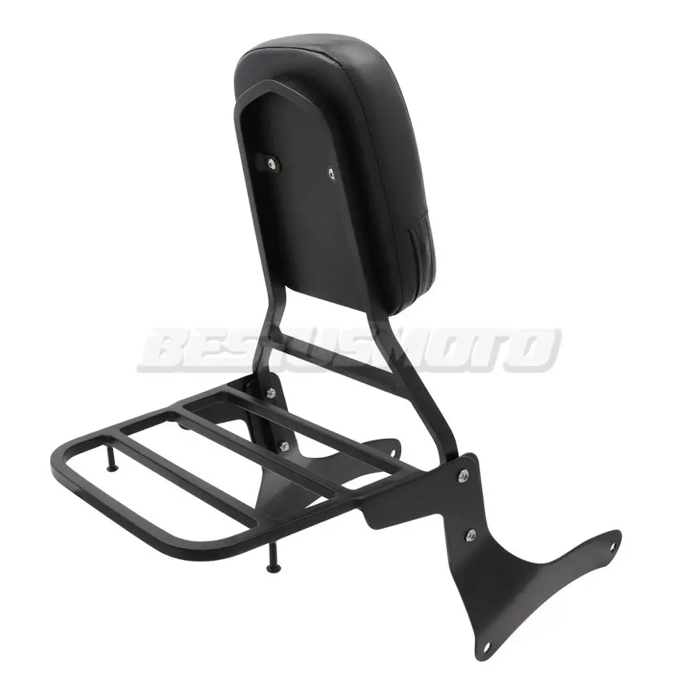 Motorcycle Detachable Passenger Backrest Sissy Bar Luggage Rack For Kawasaki Vulcan VN 900 VN900 Custom Classic 1996-2023