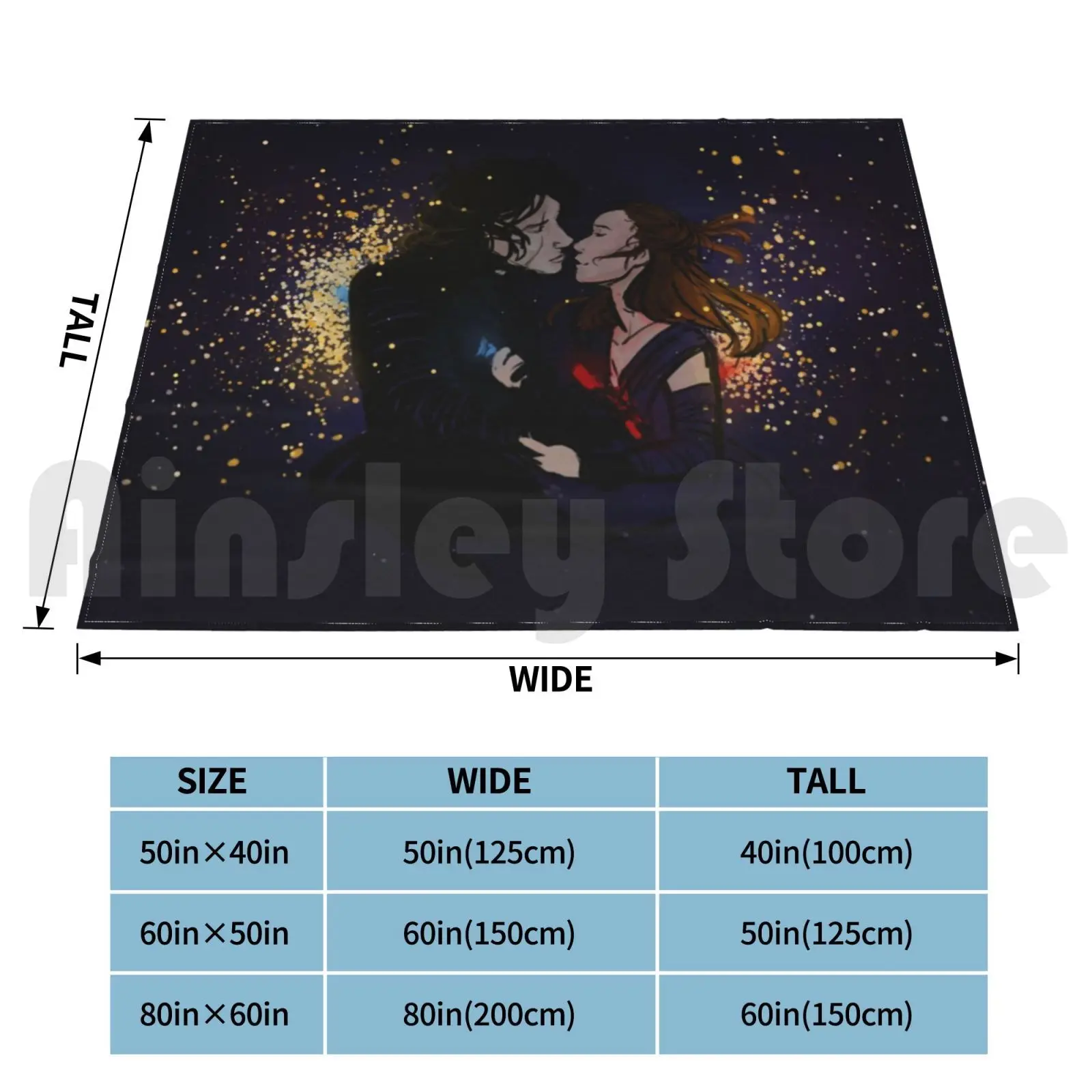 Glitter Blanket Fashion Custom 2527 Reylo Sw Glow Reylo Art