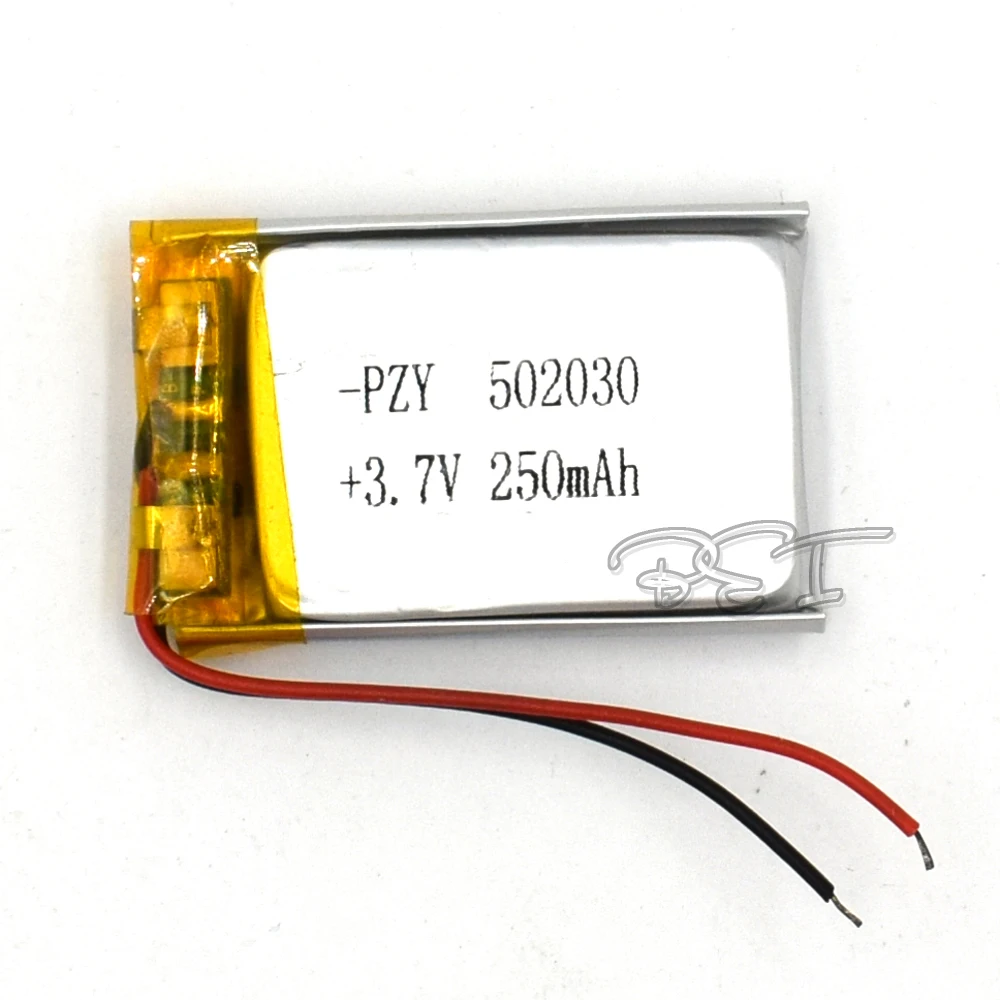 10Pcs 3.7V Polymer Battery 502030 Rechargeable Li-ion Cell 250mAh For MP5 Navigator GPS MP3 MP4 Ebook Speaker Camera