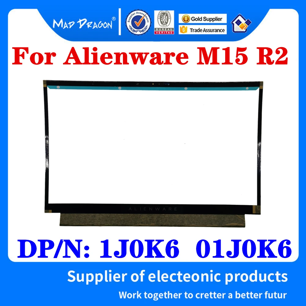 New Original 1J0K6 01J0K6 AP2KH000100 For Dell Alienware M15 R2 Laptops Lcd Front Bezel Cover B Shell Assembly