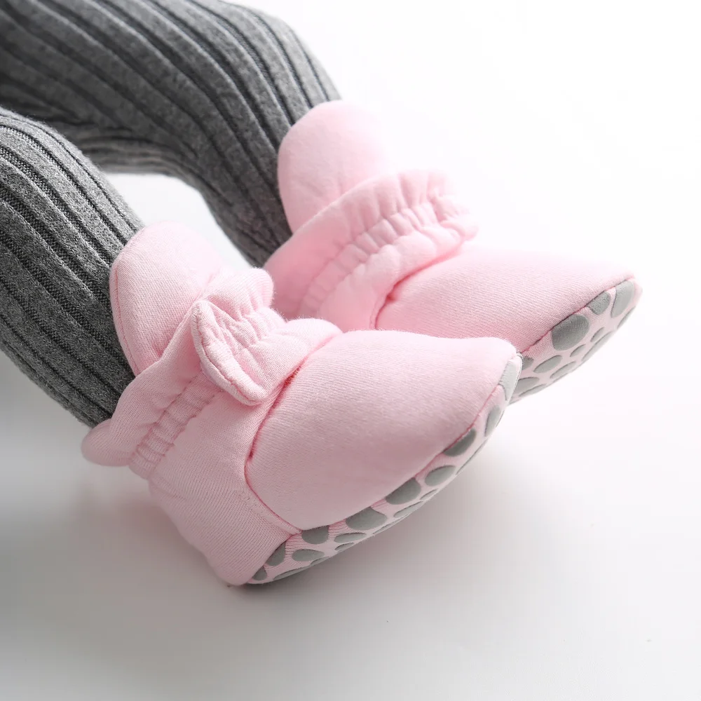 Buty dla niemowląt Baby Boy Girl Shoes Socks Star Newborn Toddler First Walkers Booties Cotton Comfort Soft Warm Infant Crib Shoes