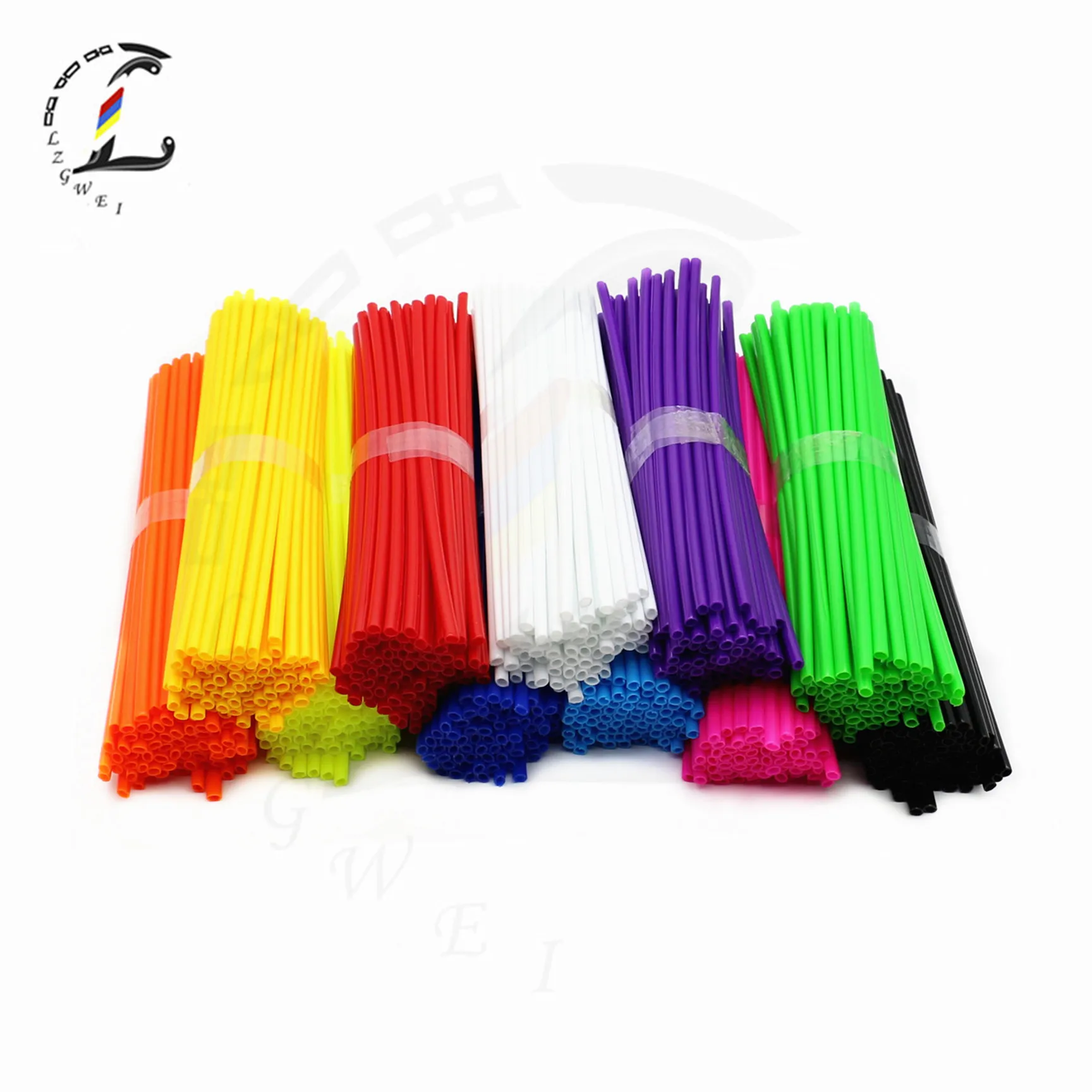 Motocykl 72 szt. Ochraniacz na szprychy koła 22cm felga szprychy skórzane osłony wykończeniowe akcesoria rowerowe dla Honda Suzuki