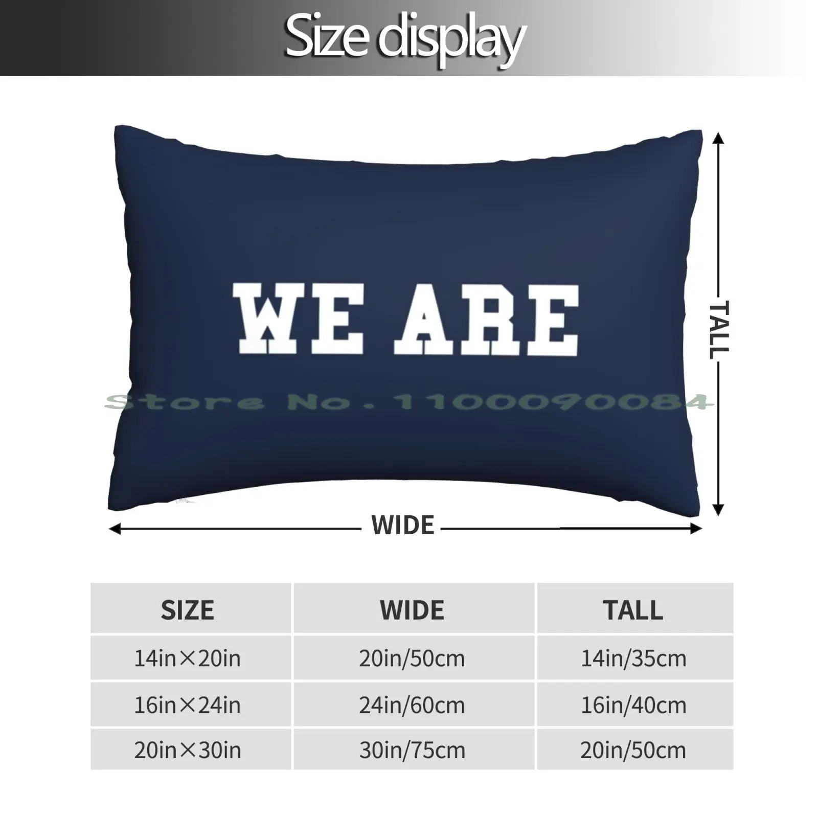 We Are Pillow Case 20x30 50*75 Sofa Bedroom We Are Pennsylvania College Motivational Quotes Inspirational Quote Football Long