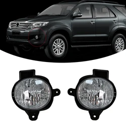 For Toyota Hilux Vigo Champ 2011 2012 2013 2014 M&C Car Fog Light Assembly Kit Front Bumper Fog Lamp Replacement Harness Switch