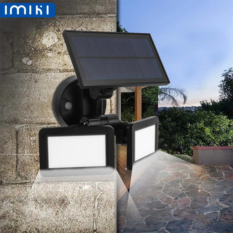 

IMIKI 48LED Solar Light IP65 Outdoor Waterproof Wall Light 360 Degree Radar Motion Sensor Light Garden Outdoor Decorative Lights