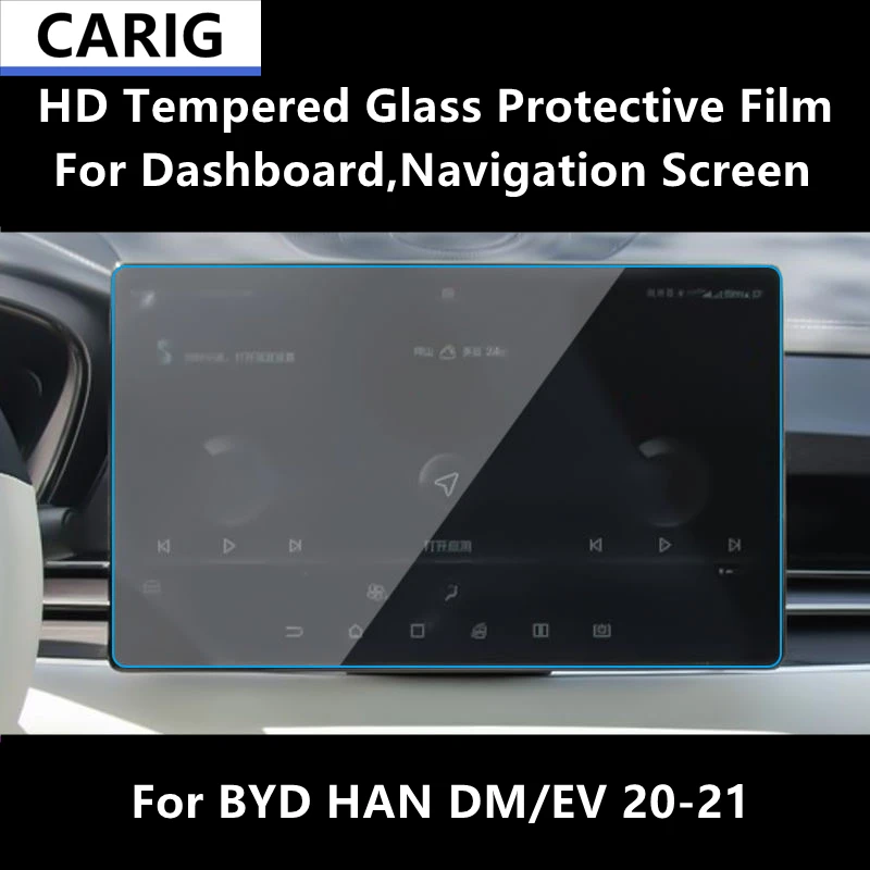 

For BYD HAN DM/EV 20-21 Dashboard,Navigation Screen HD Tempered Glass Protective Film Anti-scratch Repair Film Accessories Refit