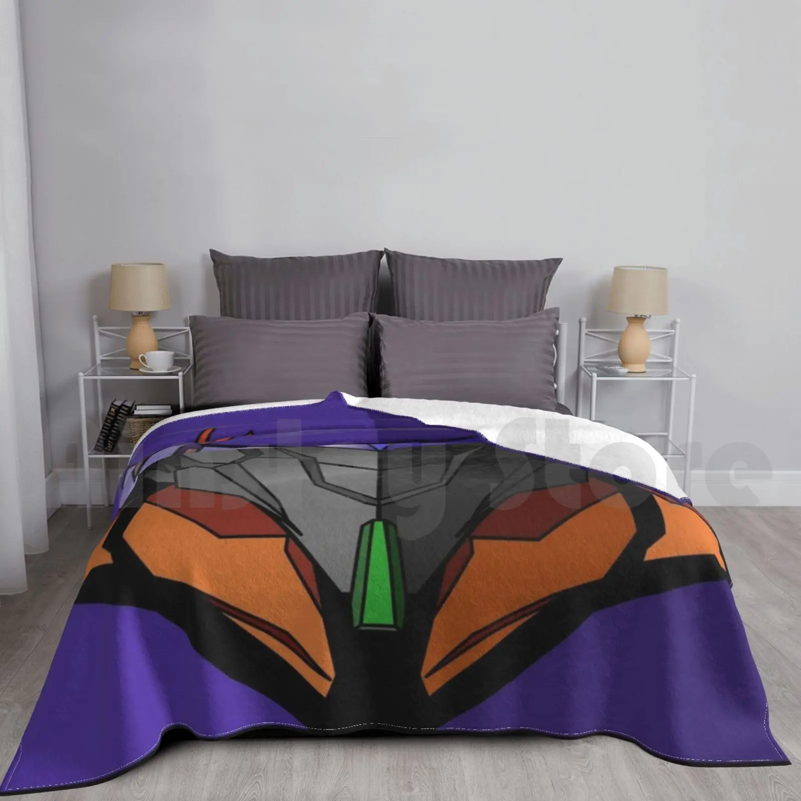 Unit 01 Face Blanket Fashion Custom 1128 Anime Mecha Robot Eva01 John Wick Anime90