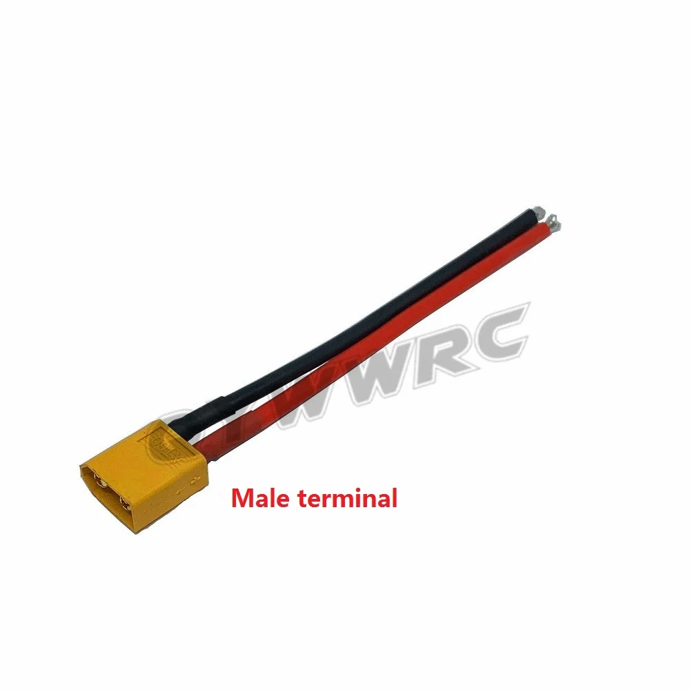 1/2pcs 100mm 150mm XT60 Battery Connector 12/14AWG Cable Extension DIY male&female battery Cable With insulated plug cover