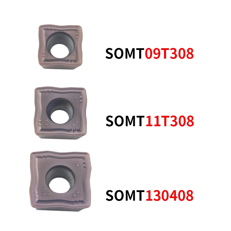 Imagem -04 - Ferramenta de Torneamento Externo de Liga Dura Ferramentas de Torno de Metal Inserções de Carboneto Somt060204 Somt09t308 Yz15tf Kt1505 Somt 12t308 Ferramentas de Fresagem